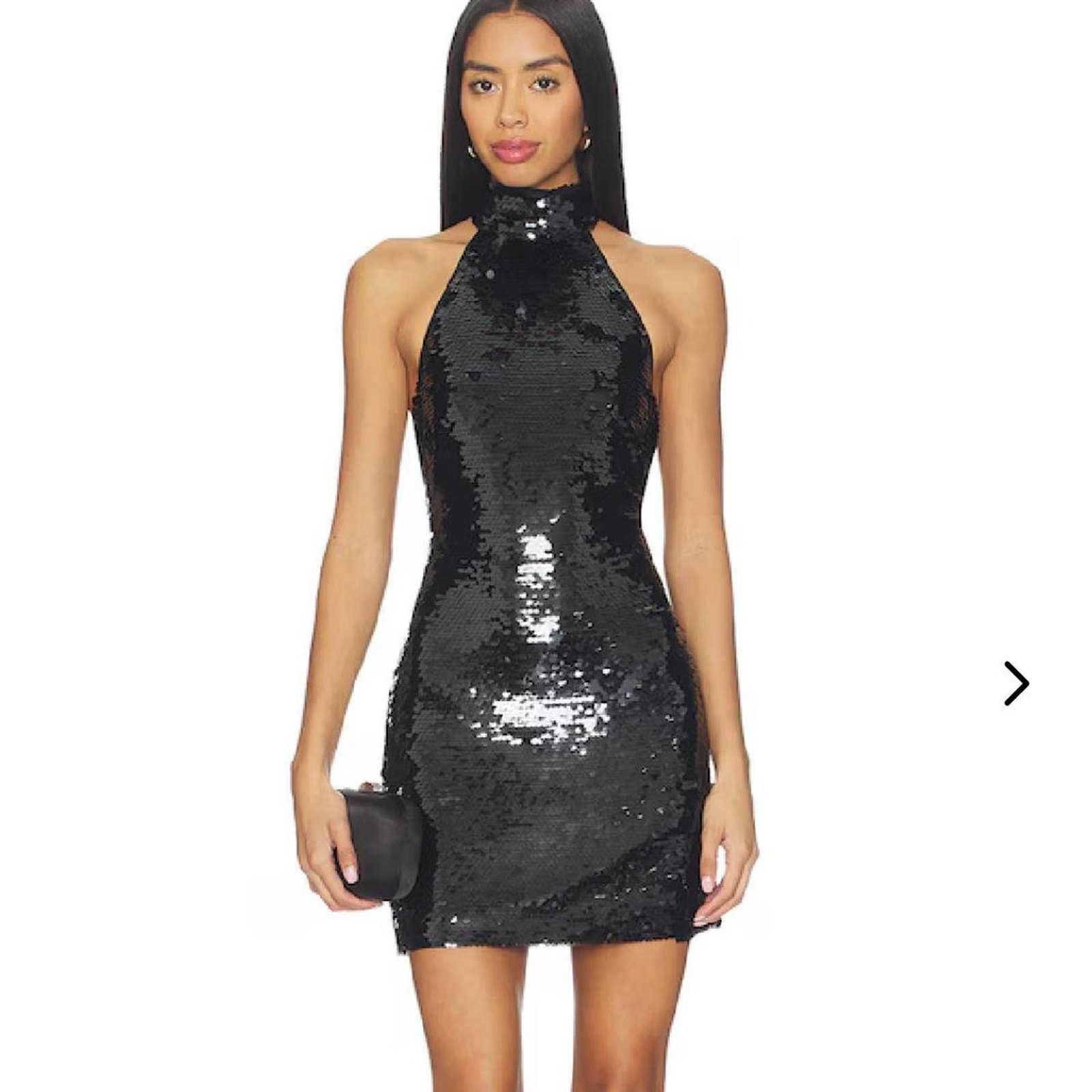 Sequin Black Hater Mini Dress